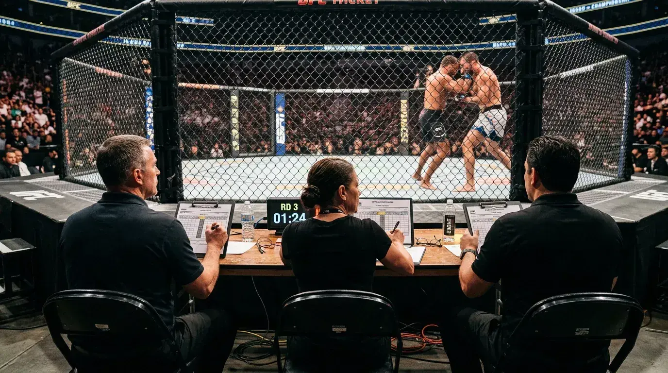 Sistema de pontuação 10-9 dos juízes no UFC e impacto nas apostas em decisão